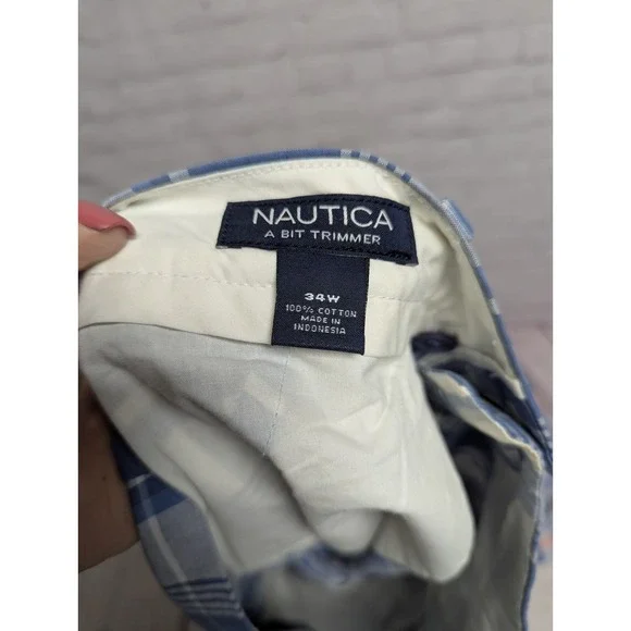 Shorts Lot Men's 33/34 Plaid Chino Bermuda Penguin Nautica Goodfellow 427 - Picture 8 of 13